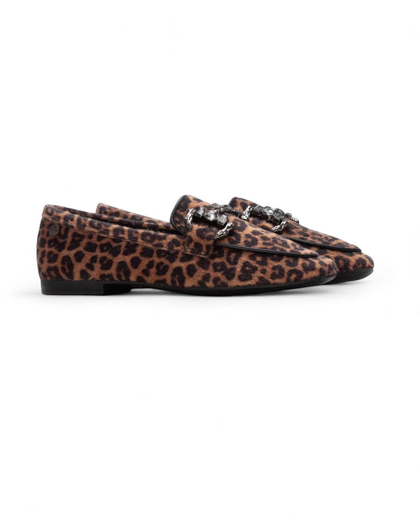XTI Leopard Loafers