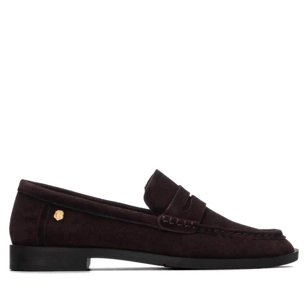 Carmela 164389 Brown Suede Loafers