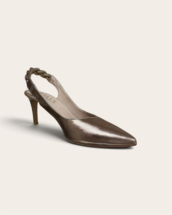 Emis S7985/802 Rose Gold with Crystal Slingback