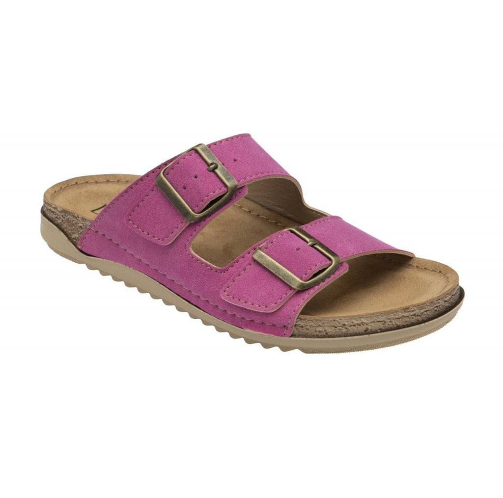Pink Trento Open Toe Mules Lotus Sandals