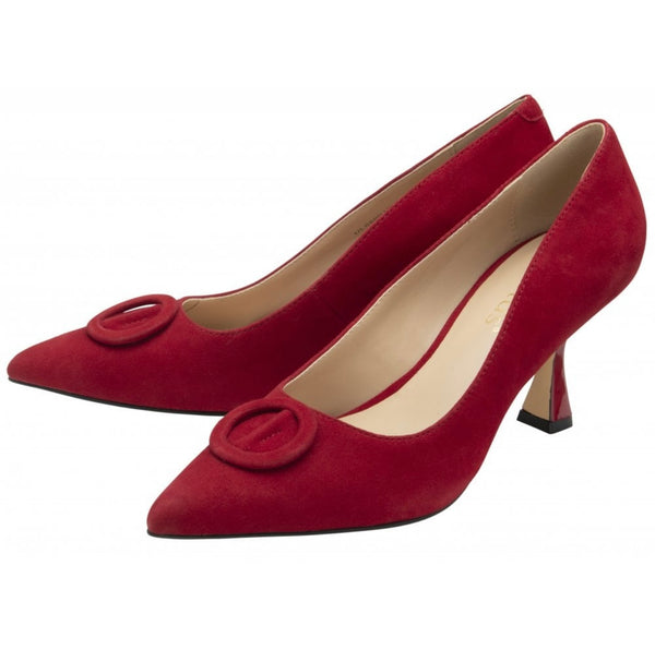 Henley Ruby Suede Pointed Court Shoe
