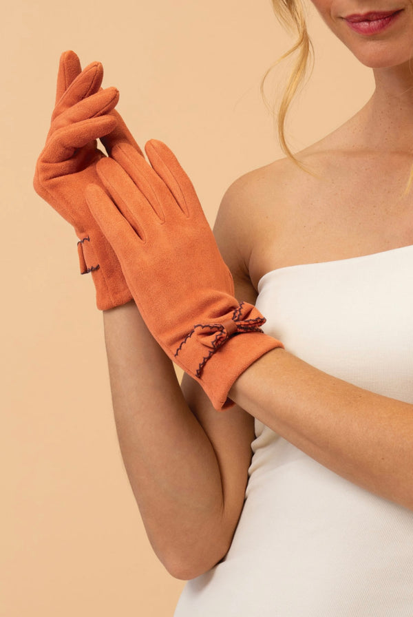 Fenella Tangerine Gloves