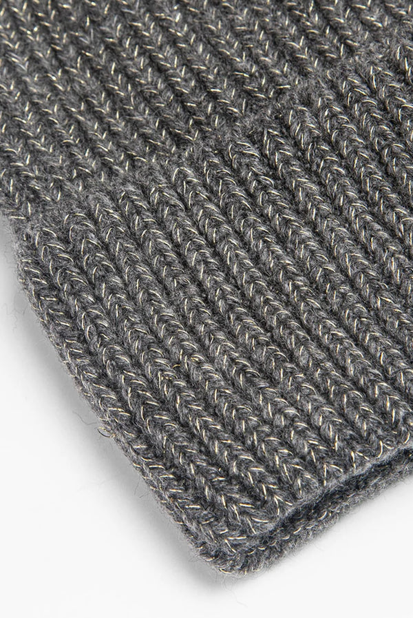 Harmony Grey Glitter Beanie Hat