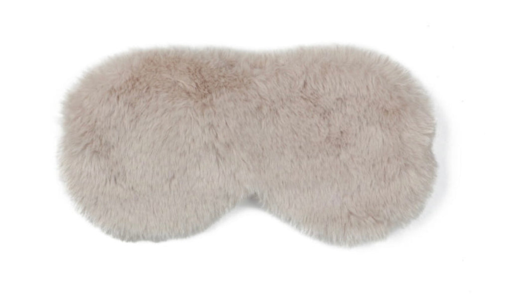 Nude Faux Fur Eye Mask