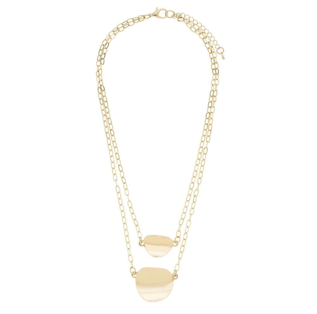 Gold Double Layered Necklace