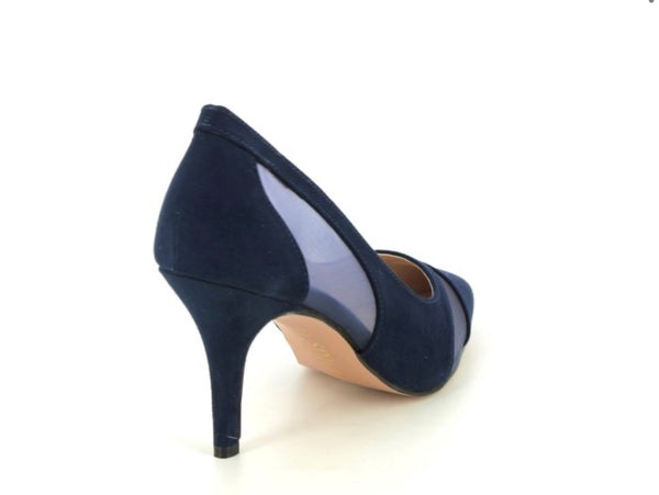 Navy Orton Court Shoe with Mesh Panel