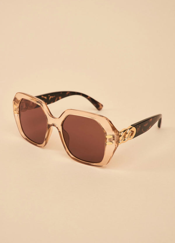 Powder Nude/Tortoiseshell Luxe Rylee Sunglasses