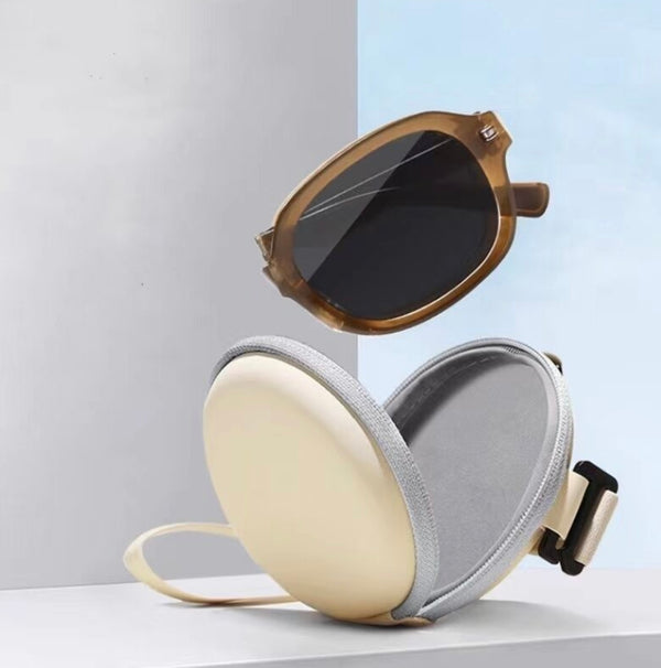 Foldable Polarised Tortoiseshell Sunglasses