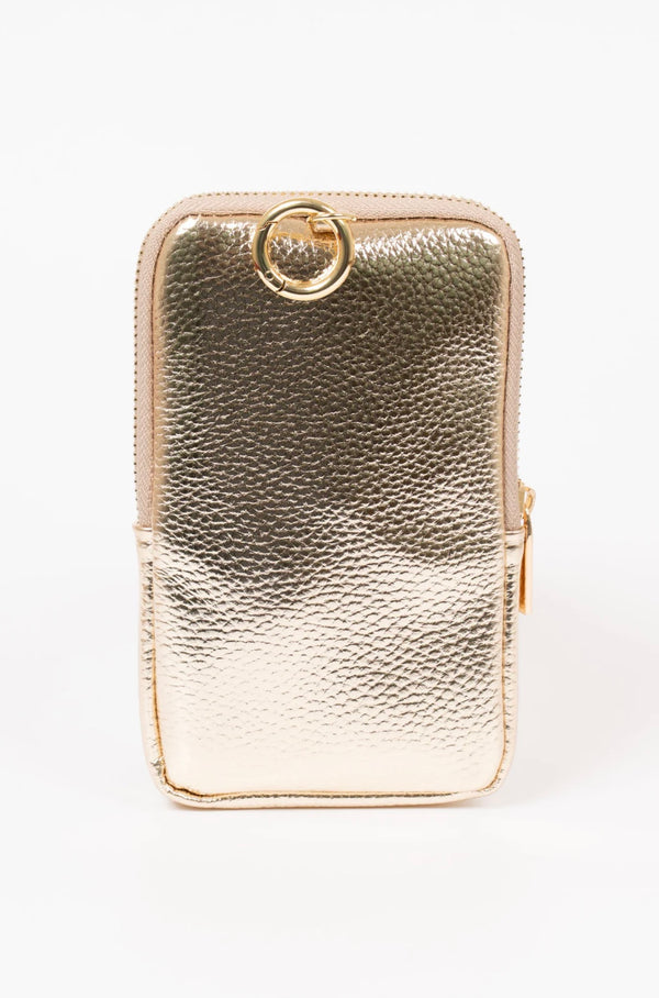 Pippa Metallic Gold Sunglasses Pouch
