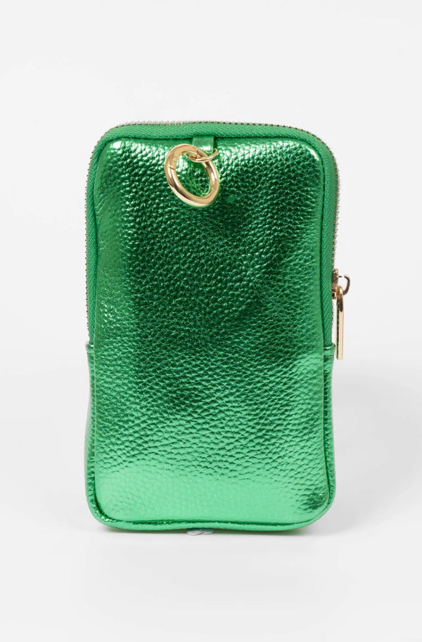 Pippa Metallic Green Sunglasses Pouch