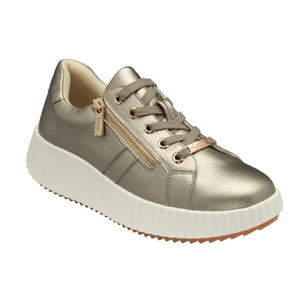 Kora Gold Zip Up Lotus Trainers