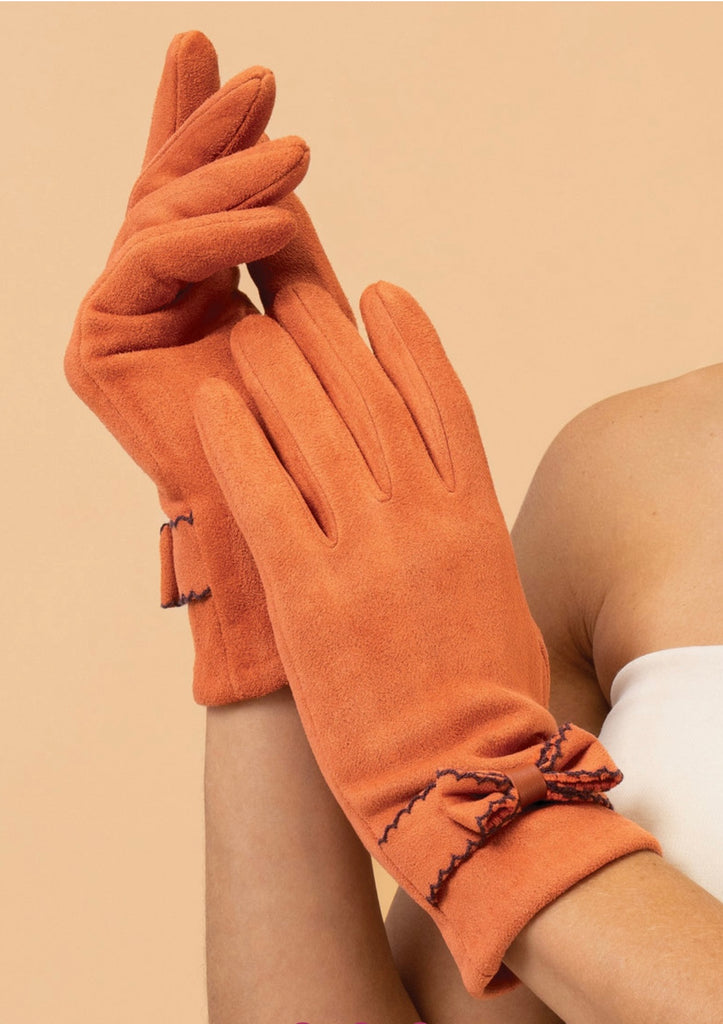 Fenella Tangerine Gloves