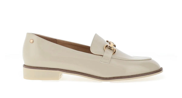 Pertosa Ivory Patent Loafers