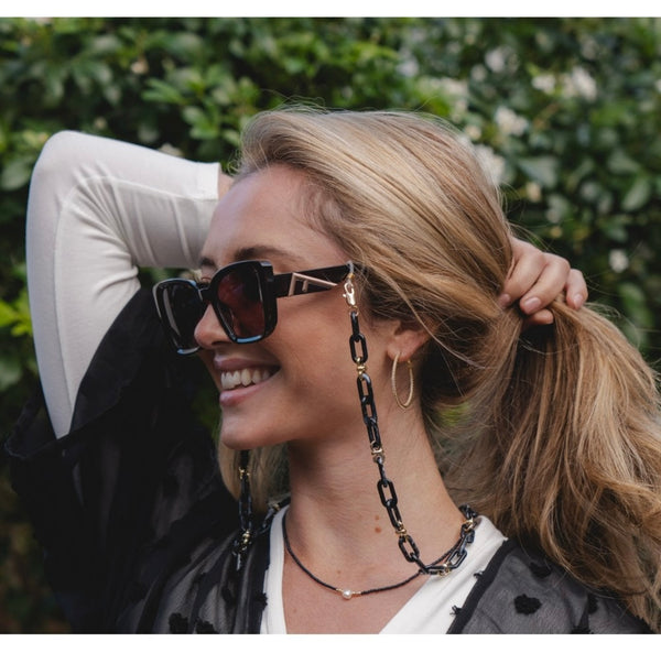 Black & Gold Chunky Sunglasses Chain