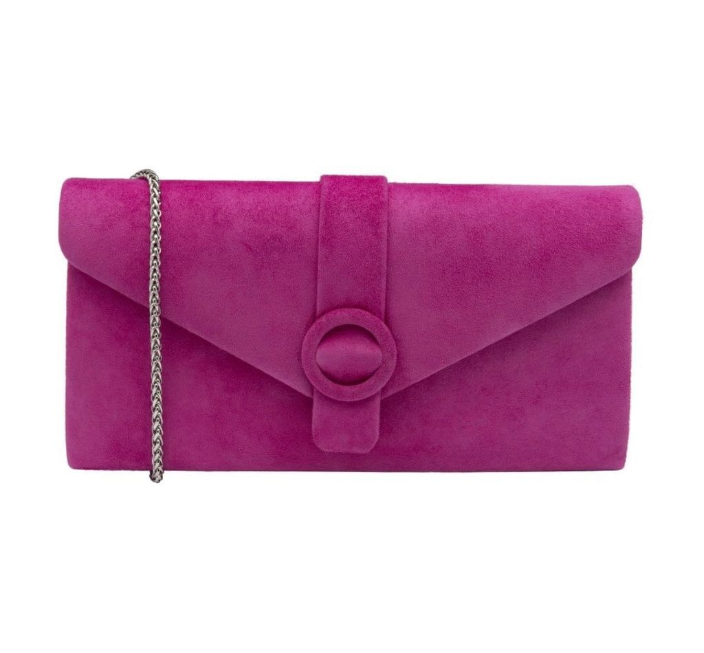 Pink Suede Clarinda Bag