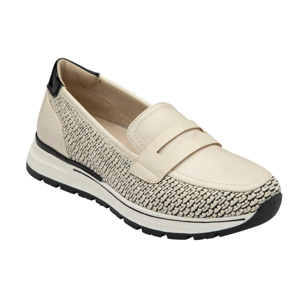 Florida Off White & Black Lotus Loafers