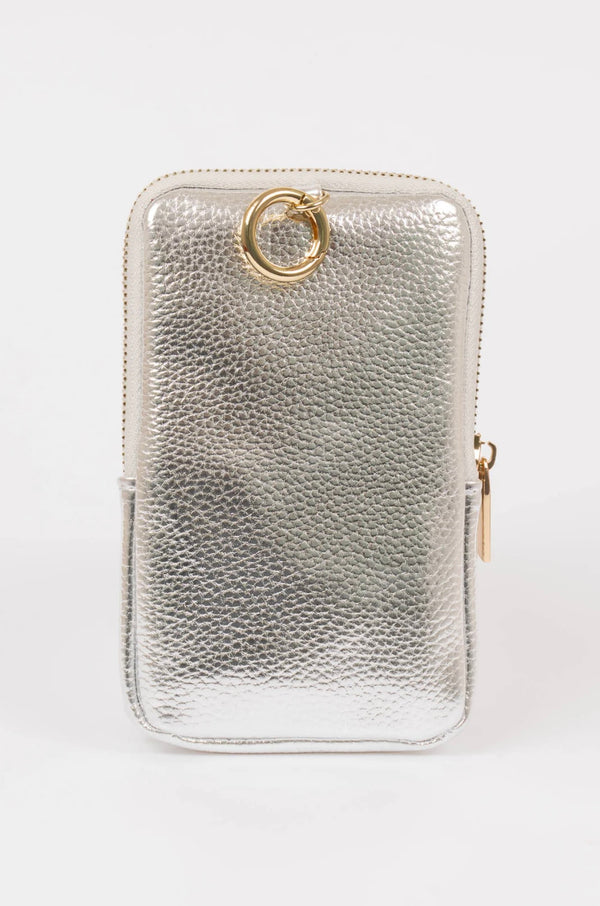 Pippa Metallic Silver Sunglasses Pouch