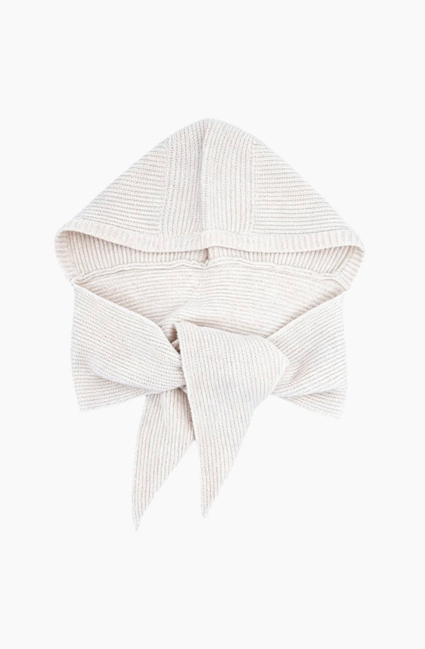 Cream Hooded Scarf