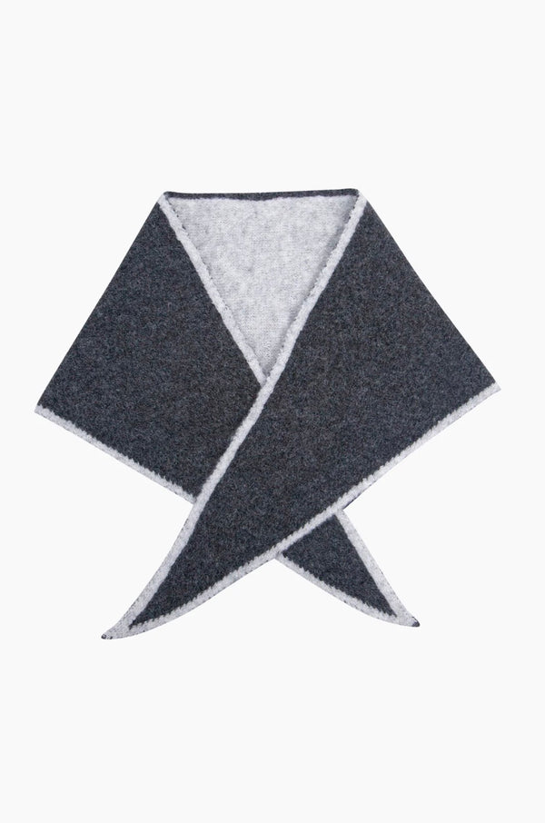 Grey & Light Grey Triangle Heavyweight Scarf