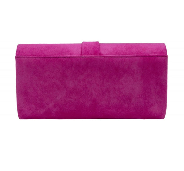 Pink Suede Clarinda Bag