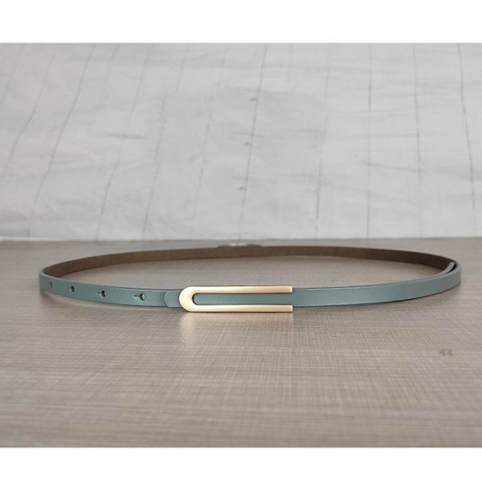 Green Curve Lock Slim Belt