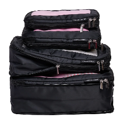 Donna May Black Compression Packing Cubes