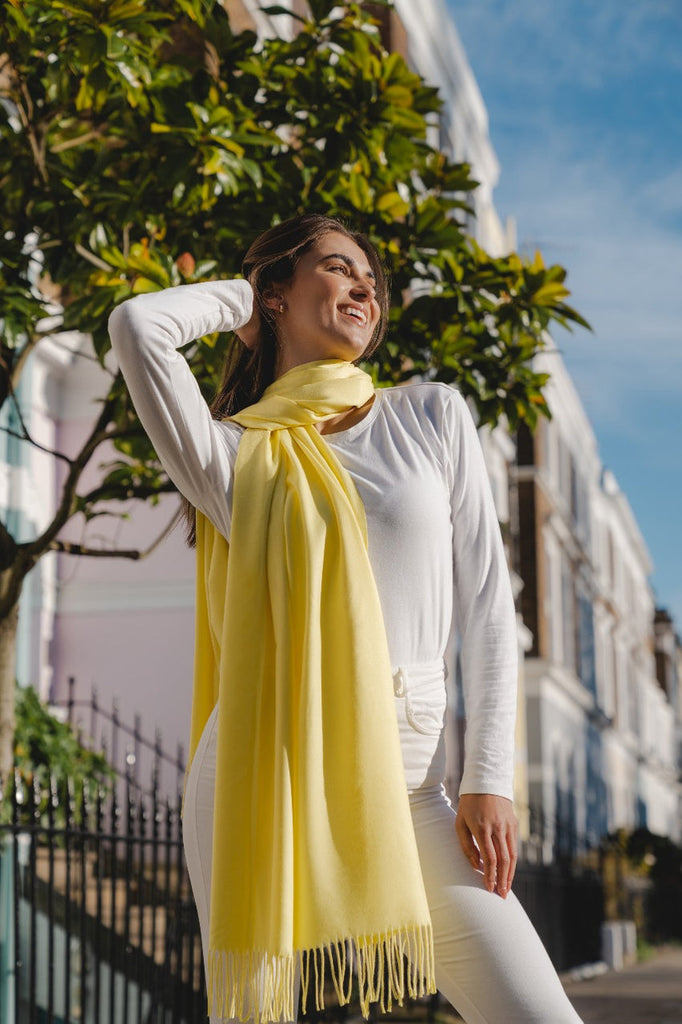 Primrose Yellow Pashmina