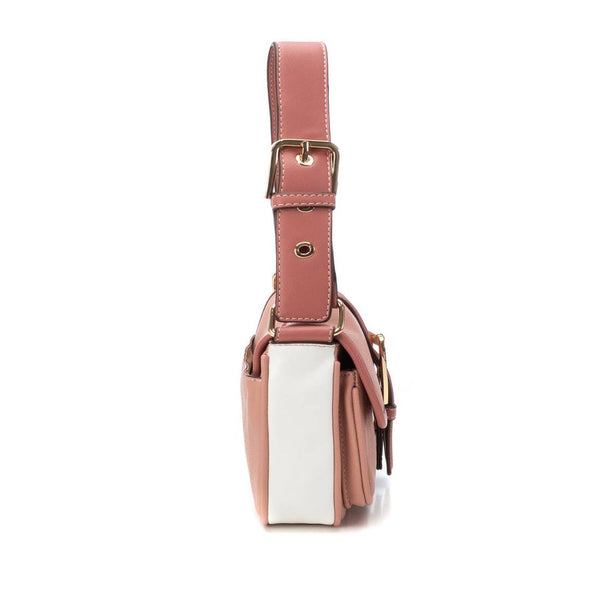 XTI Nude Buckle Detail Shoulder Handbag