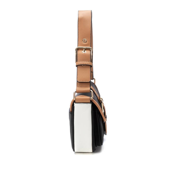 XTI Black Buckle Detail Shoulder Handbag