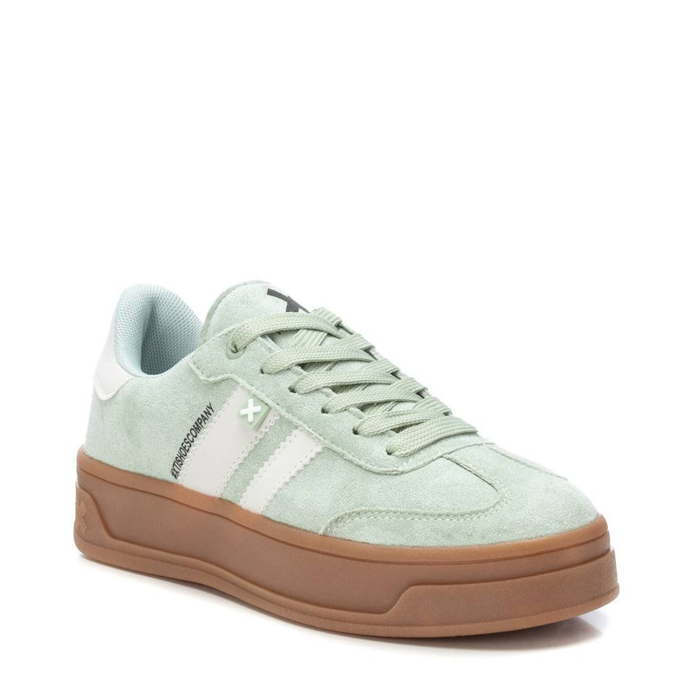 XTI Aqua Suede Gum Sole Trainers