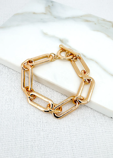 Gold Chunky Link Bracelet