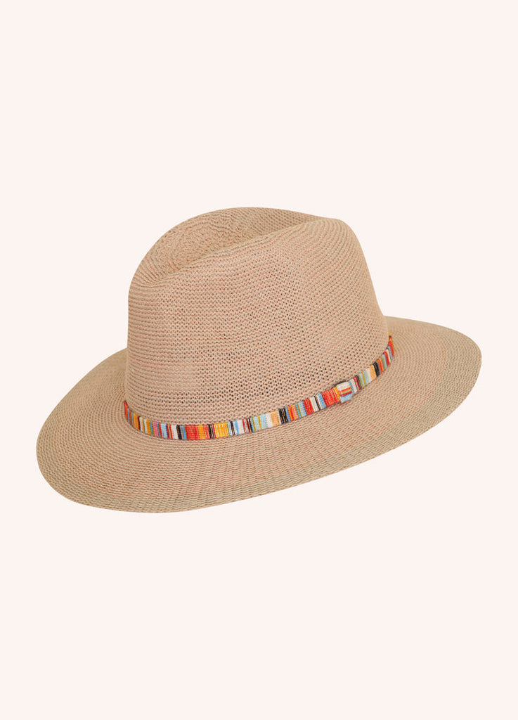 Powder Natalie Blush & Multi Trim Hat