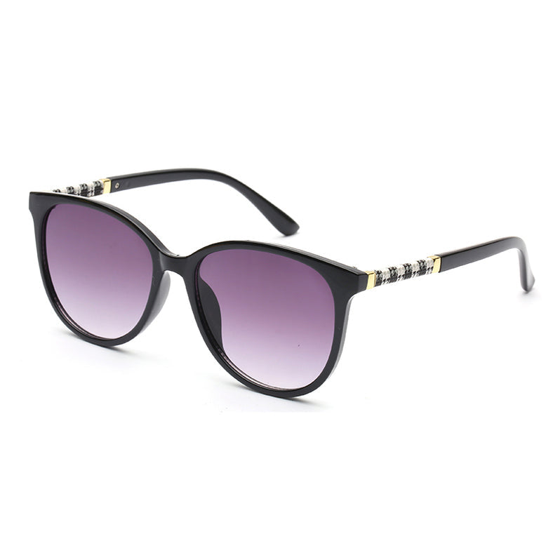 Black Oversized Rounded Sunglasses