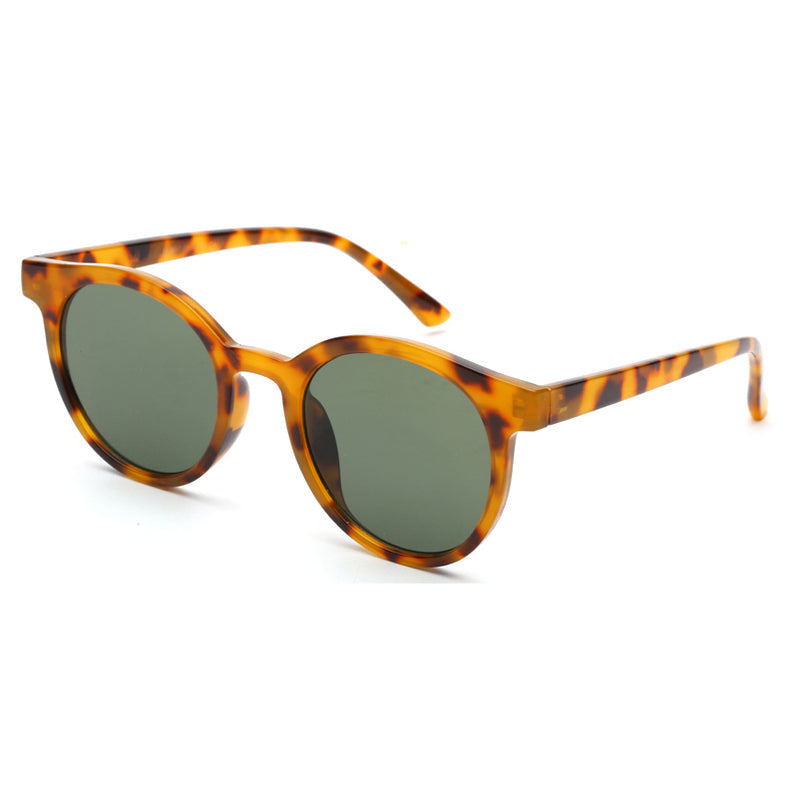 Brown Tortoiseshell Rounded Sunglasses