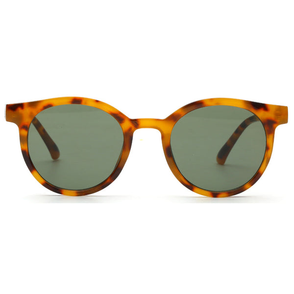 Brown Tortoiseshell Rounded Sunglasses