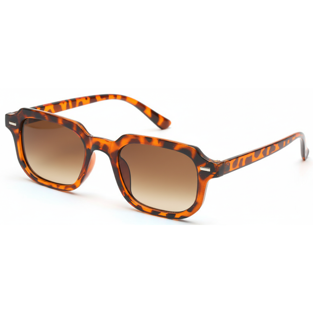 Brown Tortoiseshell Oblong Sunglasses