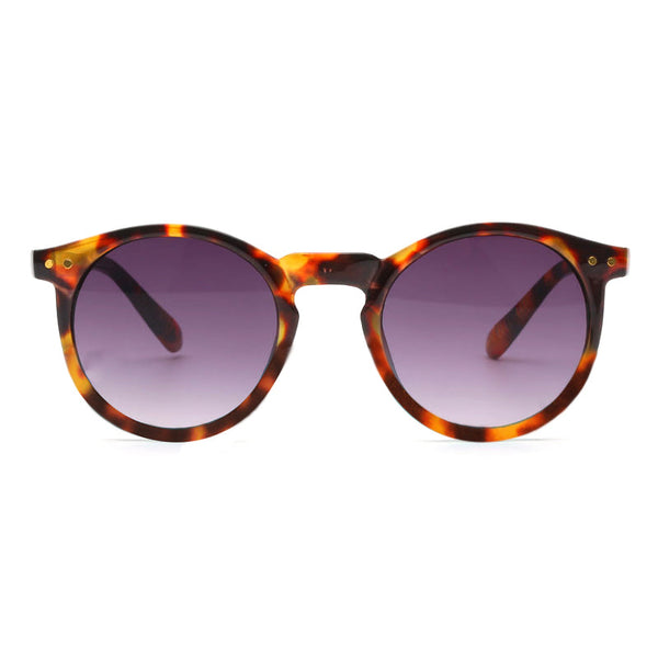 Brown Tortoiseshell Round Sunglasses