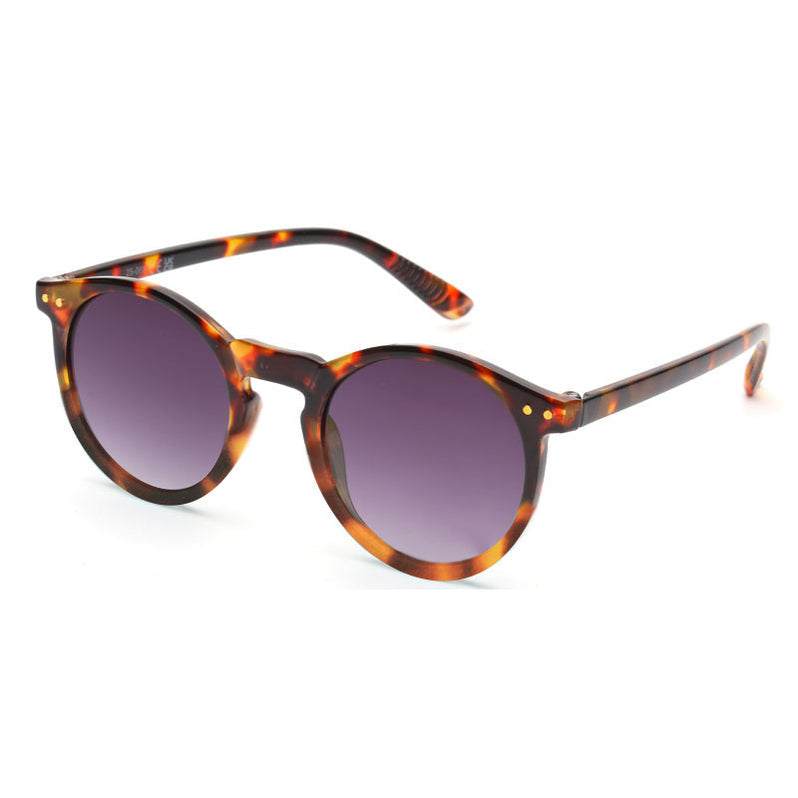 Brown Tortoiseshell Round Sunglasses