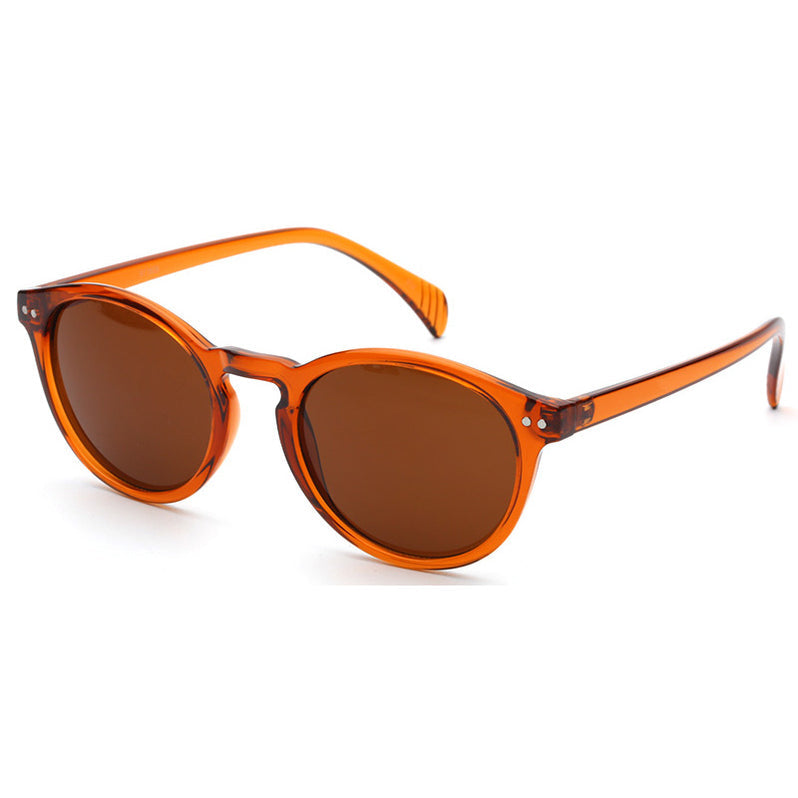 Brown Rounded Sunglasses