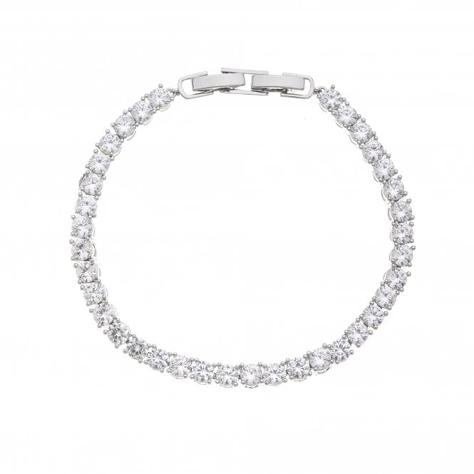 Silver Crystal Tennis Bracelet