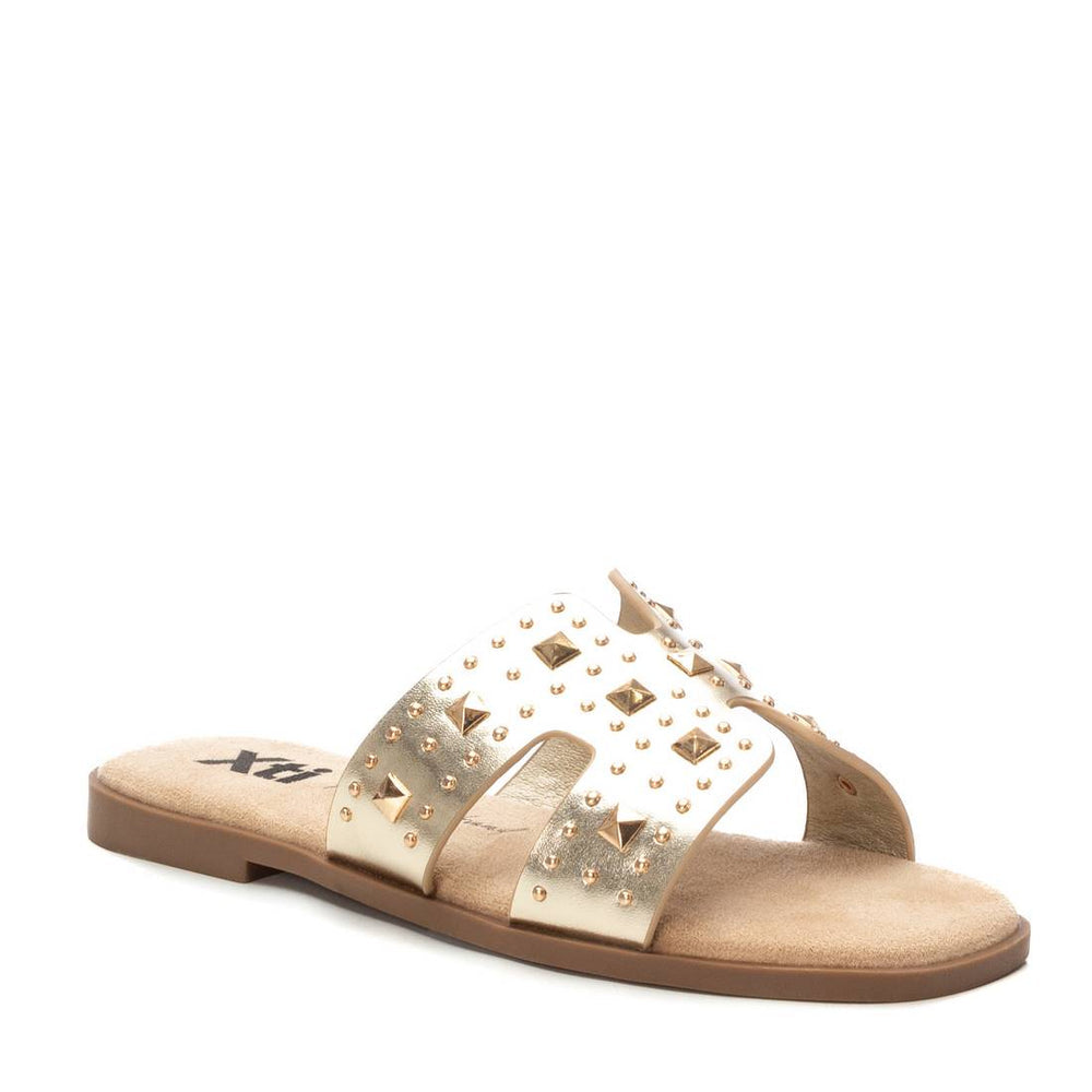 Gold Studded XTI Flat Sandals
