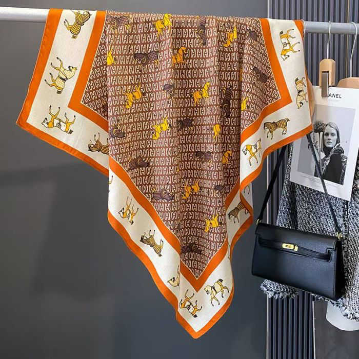 Brown Galloping Grace Neck Scarf