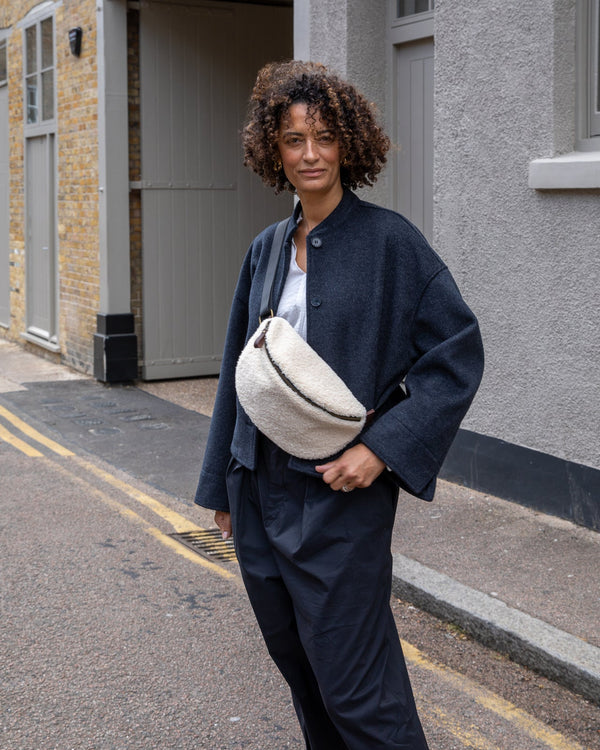 Fulham Cream Sherpa Slingbag