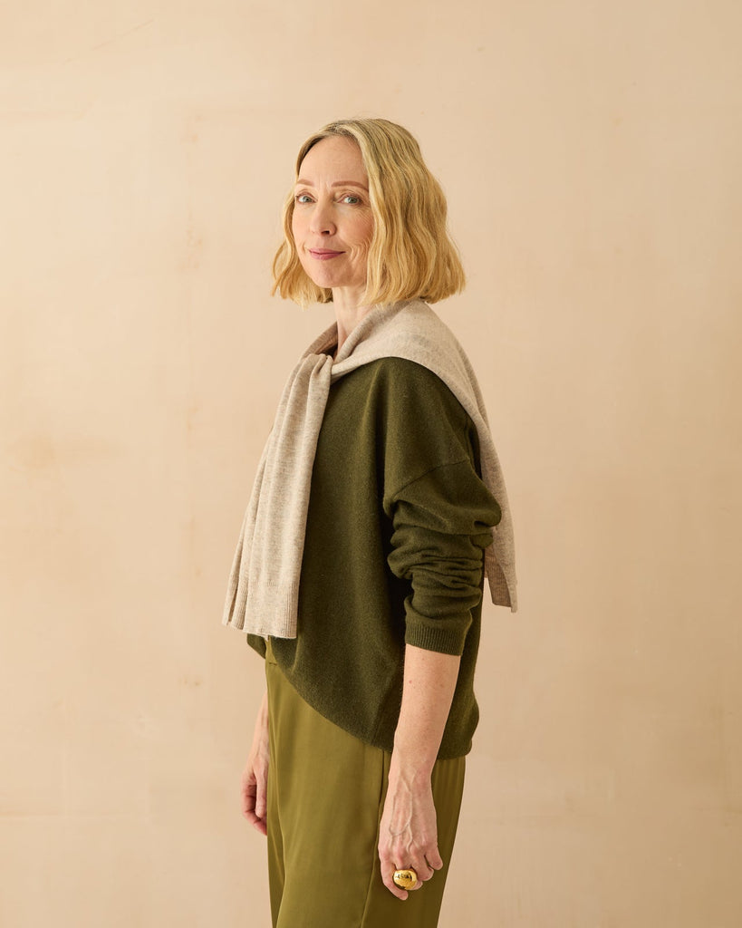 Tori Light Fawn Shrug Scarf