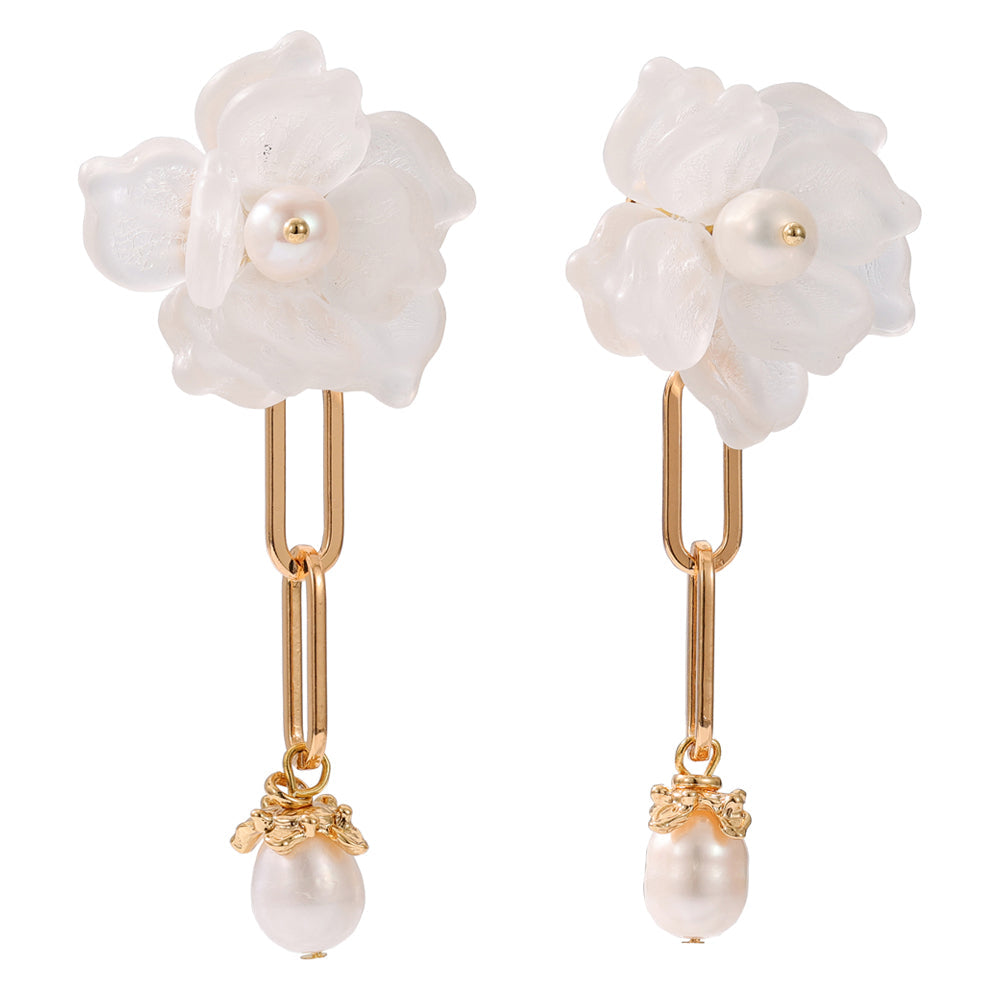 Antonella Floral Clip On Earrings