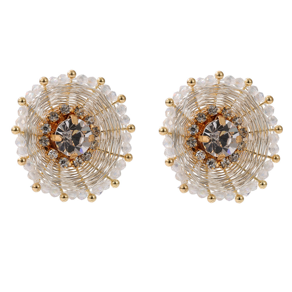 Alaina Silver Statement Earrings
