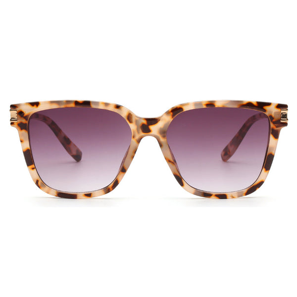 Light Brown Tortoiseshell Oversized Sunglasses