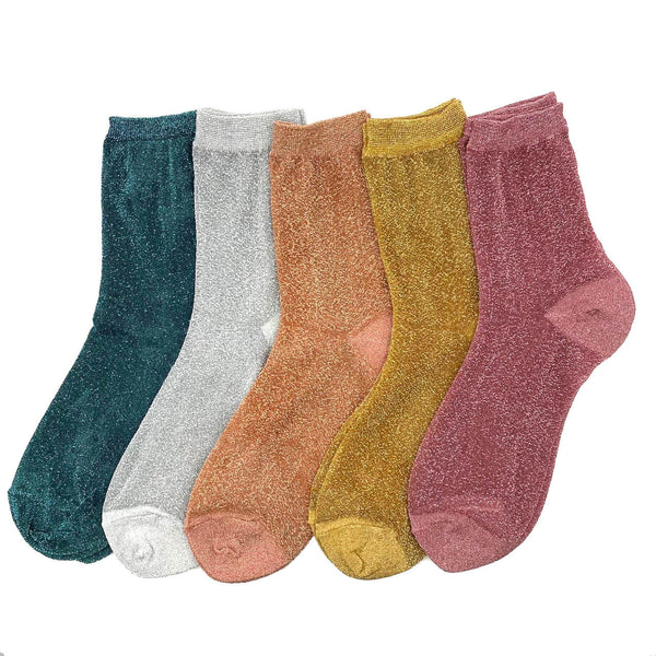 Rio Silver Shimmer Socks