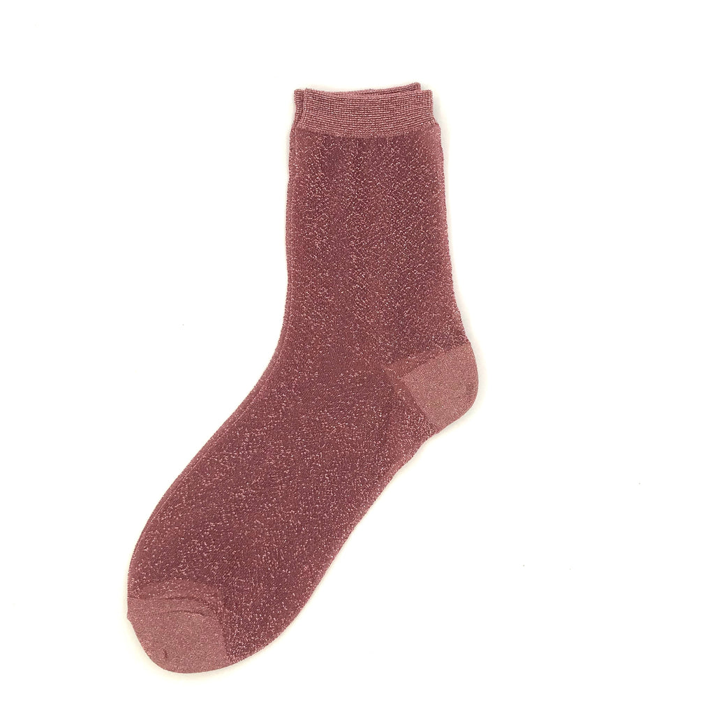 Rio Pink Shimmer Socks