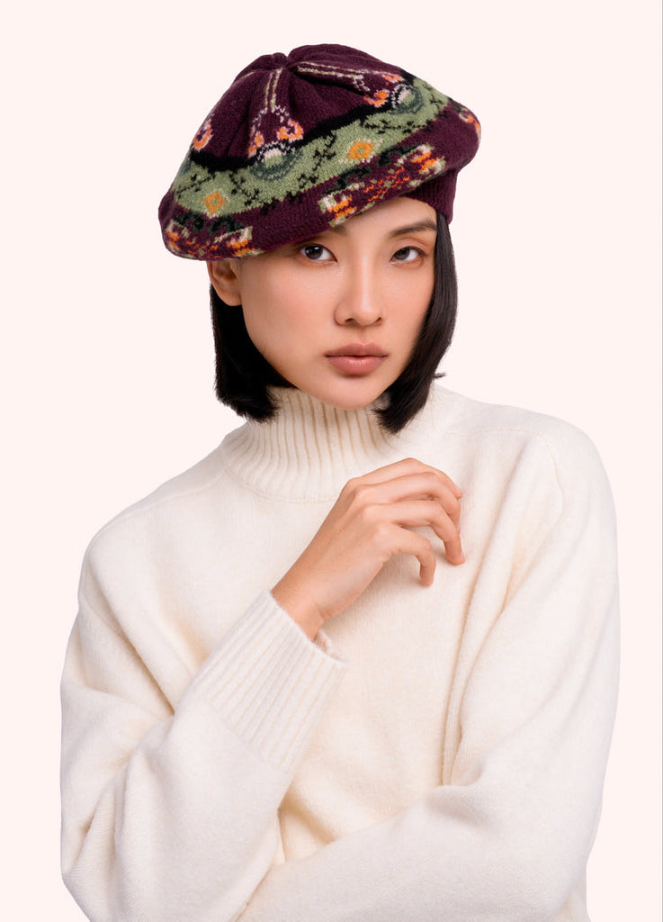 Powder Scandi Damson Mix Beret